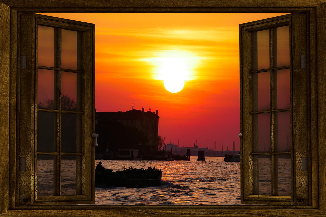 Βενετία θέα παράθυρο
