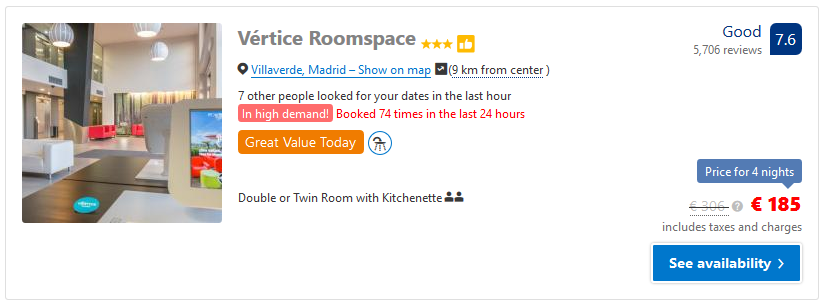 Mαδρίτη ξενοδοχείο roomspace